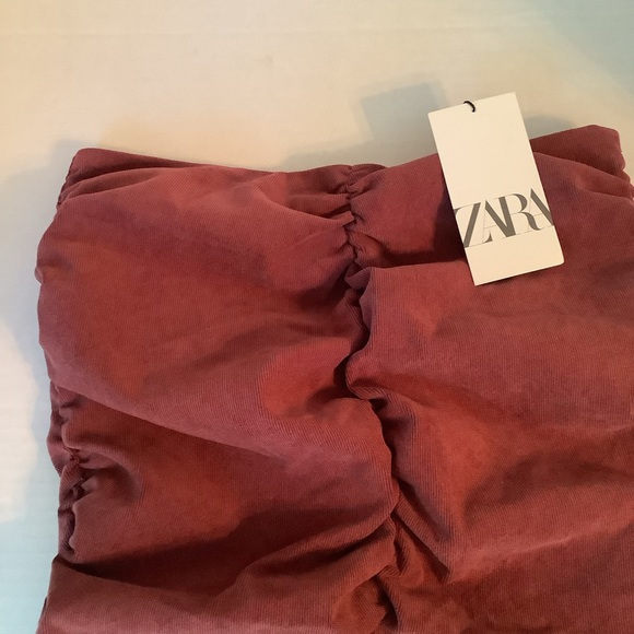 Zara Skirt Dark Pink Size M New - Picture 14 of 16